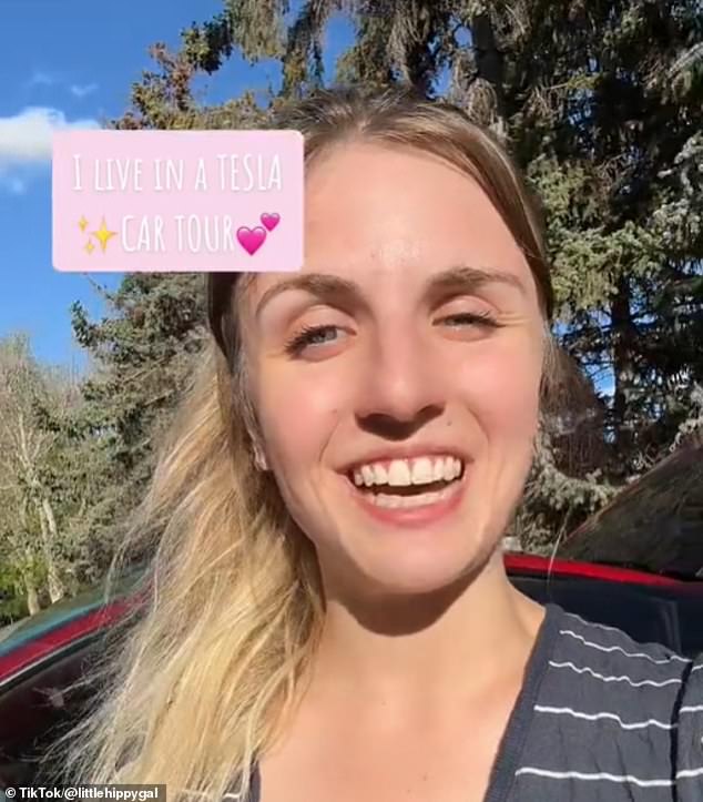 Content creator Stephanie chooses to live in her electric vehicle and explains that being a 'sitting duck' in one place gets her stressed