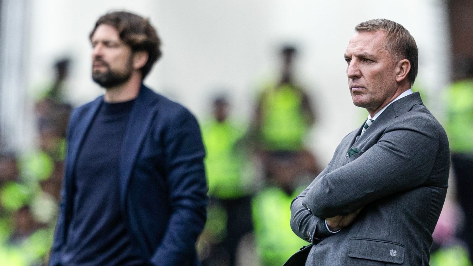 GLASGOW, SCOTLAND - AUGUST 31: Celtic Manager Brendan Rodgers during a William Hill Premiership match between Rangers and Celtic at Ibrox Stadium, on August 31, 2025, in Glasgow, Scotland. (Photo by Craig Foy / SNS Group)