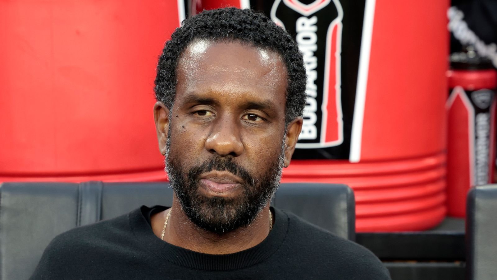 FOXBOROUGH, MA - JUNE 29: Columbus Crew head coach Wilfried Nancy before a match between the New England Revolution and the Columbus Crew on June 29, 2024, at Gillette Stadium in Foxborough, Massachusetts. (Photo by Fred Kfoury III/Icon Sportswire) (Icon Sportswire via AP Images)