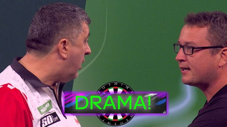 Suljovic told by the referee