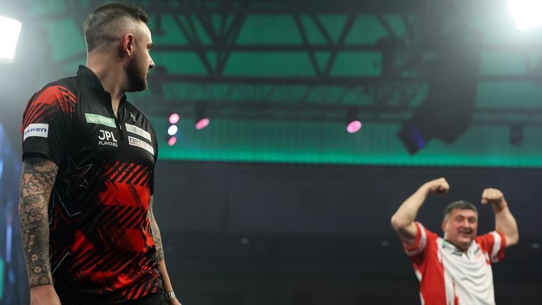 Joe Cullen at the World Darts Championship