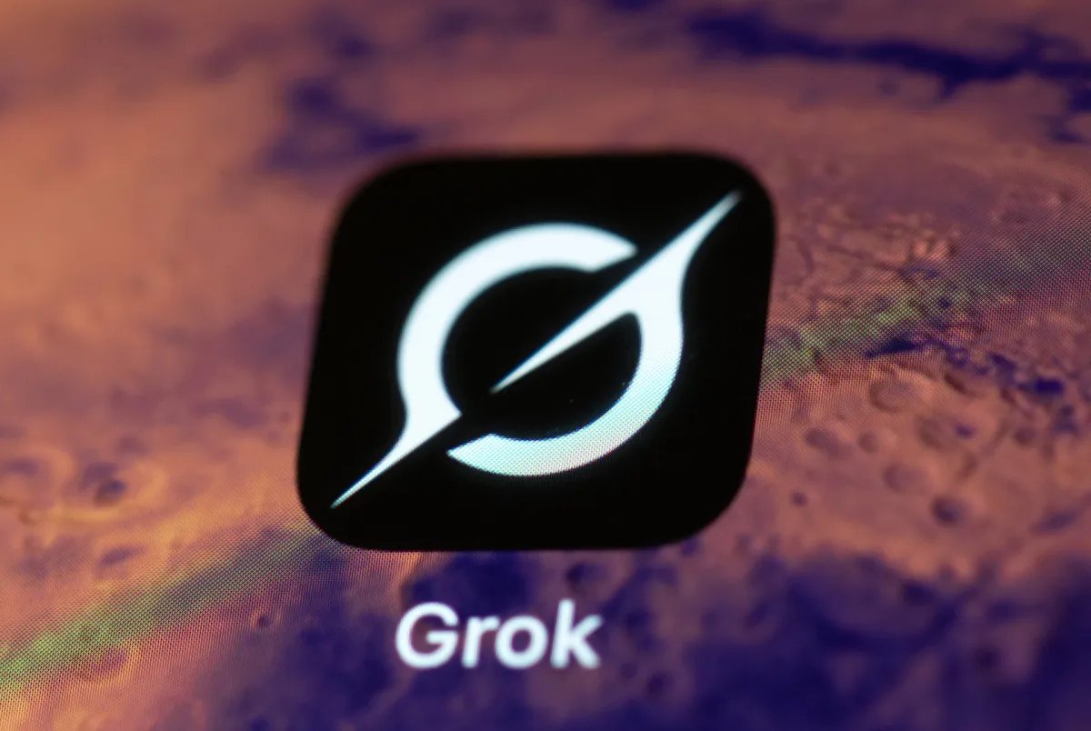 The Grok app on a smartphone