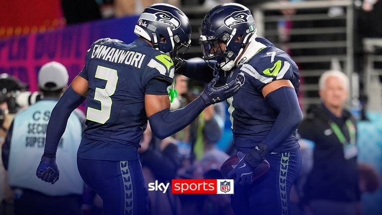 New England quarterback Drake Maye had his second fumble of the game, with Seattle's Uchenna Nwosu capitalizing when he ran in unopposed for a 44-yard touchdown.