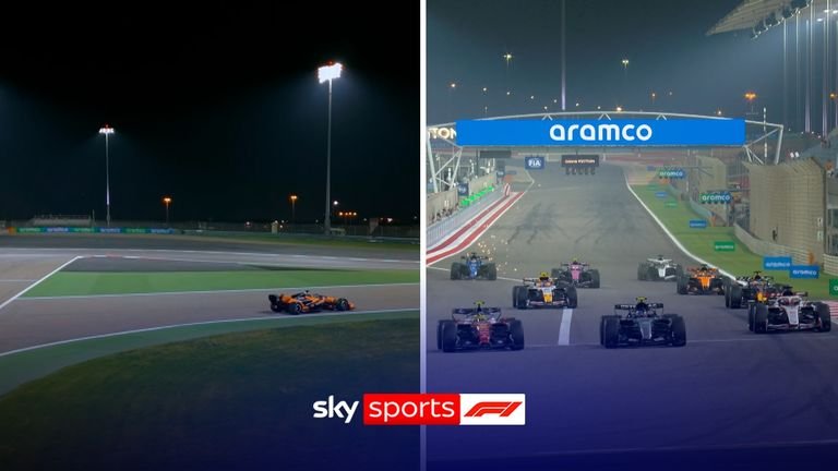 McLaren's Oscar Piastri was left 'stranded' on the track before Lewis Hamilton once again made the practice start in his Ferrari.