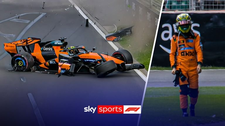 Australian Grand Prix: Home hero Oscar Piastri crashes on his way to the Australian GP network