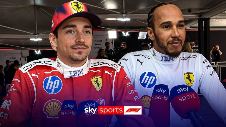Chinese Grand Prix: Lewis Hamilton: Great to see Ferrari in top three | Charles Leclerc: Fun to fight with George and Lewis