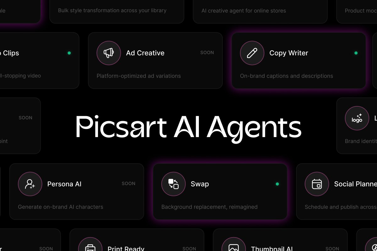 Picsart now allows creators to 'hire' AI assistants through the agent marketplace