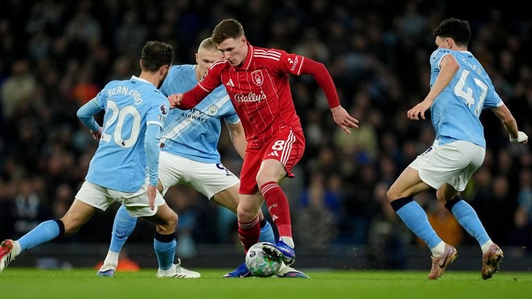 Elliot Anderson is filled with Phil Foden, Erling Haaland and Bernardo Silva