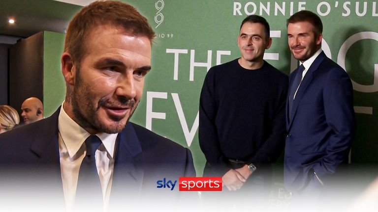 David Beckham talks about hitting the snooker halls with his teammates after Manchester United training and feels Ronnie O'Sullivan could become the greatest snooker player of all time.