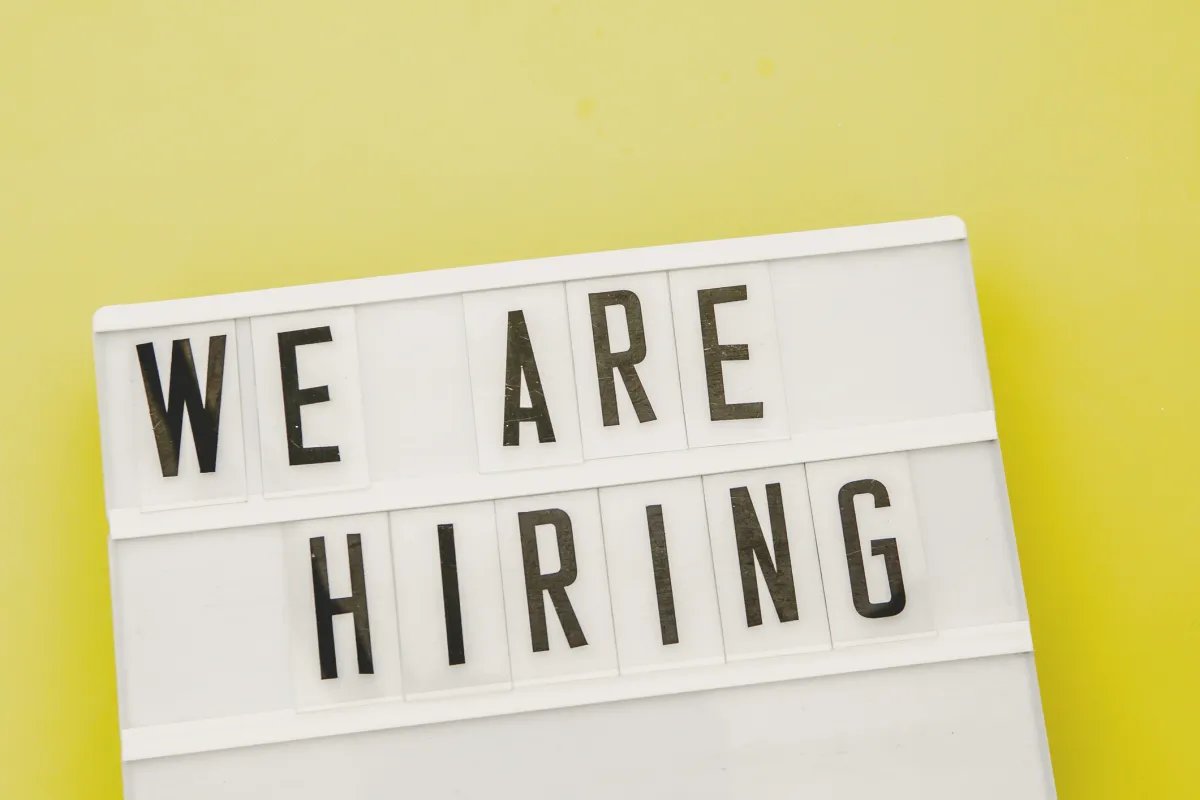 We Are Hiring sign, used in post about Weekday