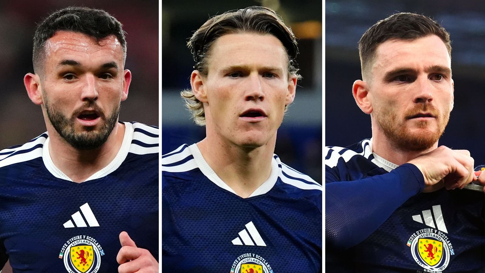 John McGinn, Scott McTominay, Andy Robertson