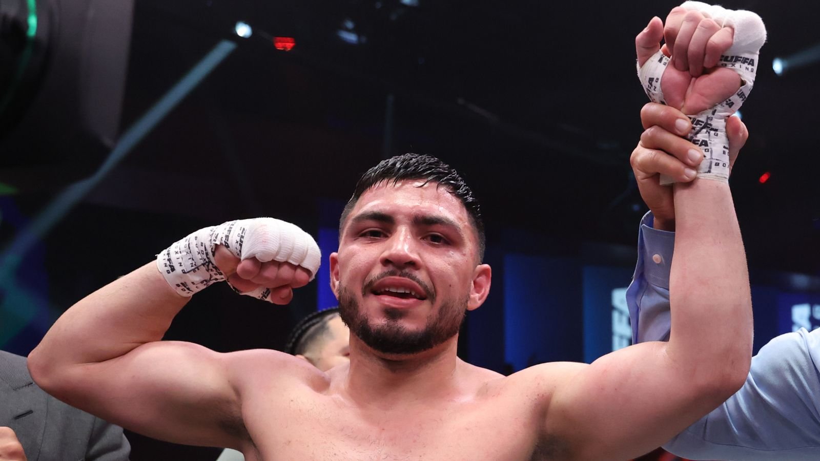 Andres Cortes celebrates Zuffa win over Eridson Garcia