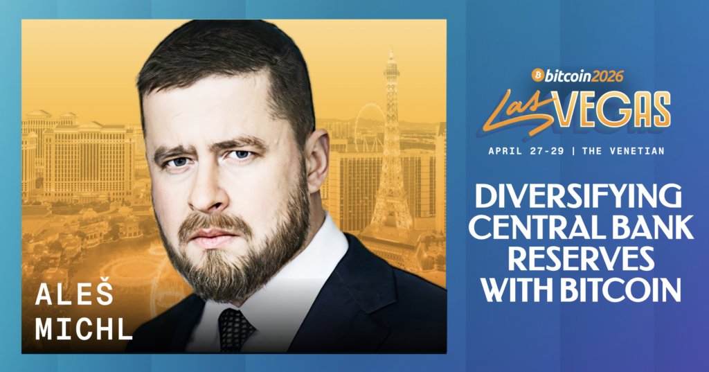 The head of the Czech National Bank will soon talk about why they are diversifying their reserves with Bitcoin