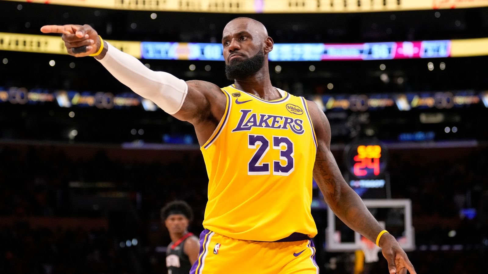NBA Playoffs: LeBron James and Luke Kennard lead LA Lakers to shock win over Houston Rockets in Game 1 with Kevin Durant absent | NBA news