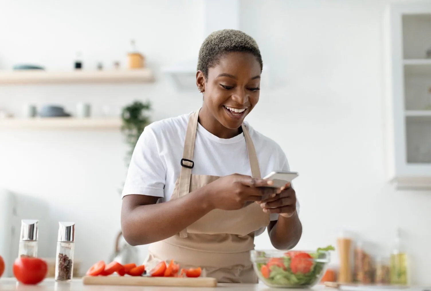 Perimenopause woman learning about proper nutrition for this stage in life
