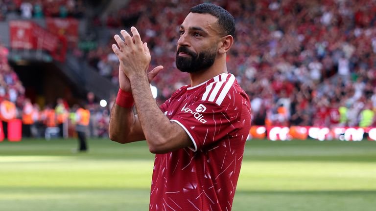 An emotional Mohamed Salah says goodbye to Anfield