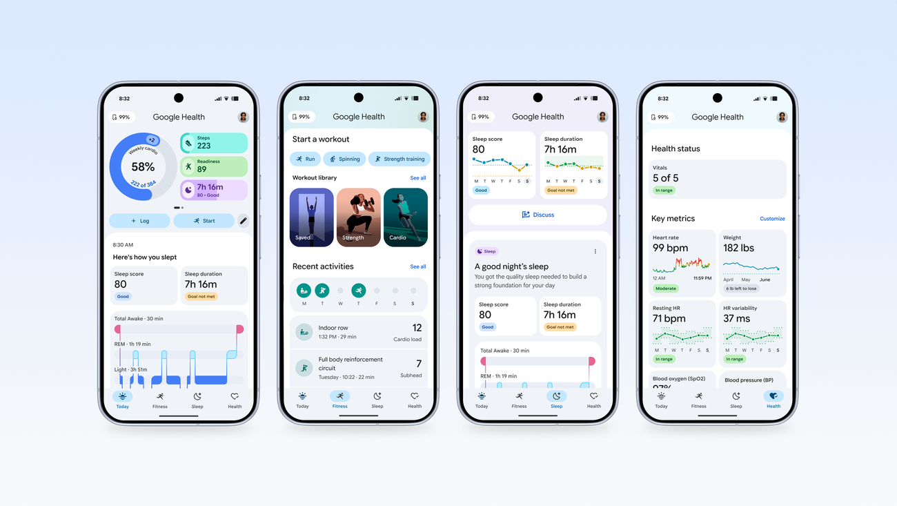 The Google Health app allows you to connect devices, health data