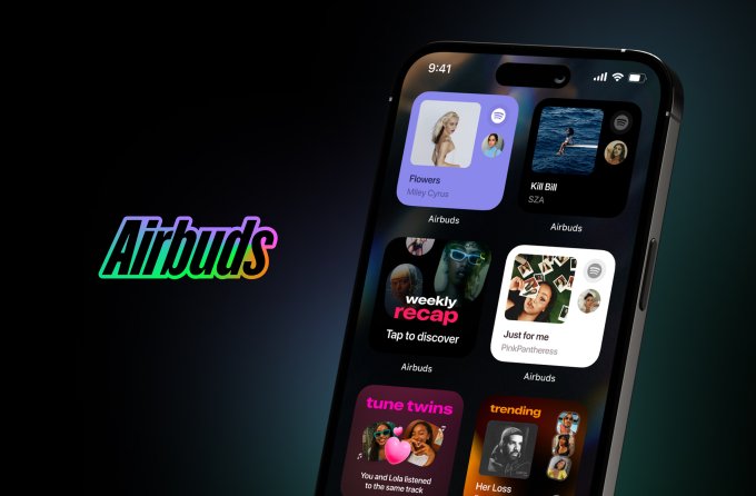 screenshots of the Airbuds mobile app