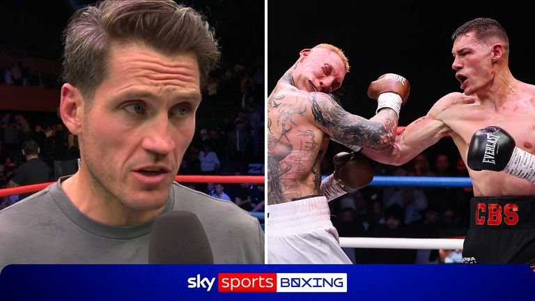 Chris Billam-Smith's coach Shane McGuigan was full of praise for Ryan Rozicki, who was withdrawn after the seventh round of his grueling contest against CBS.