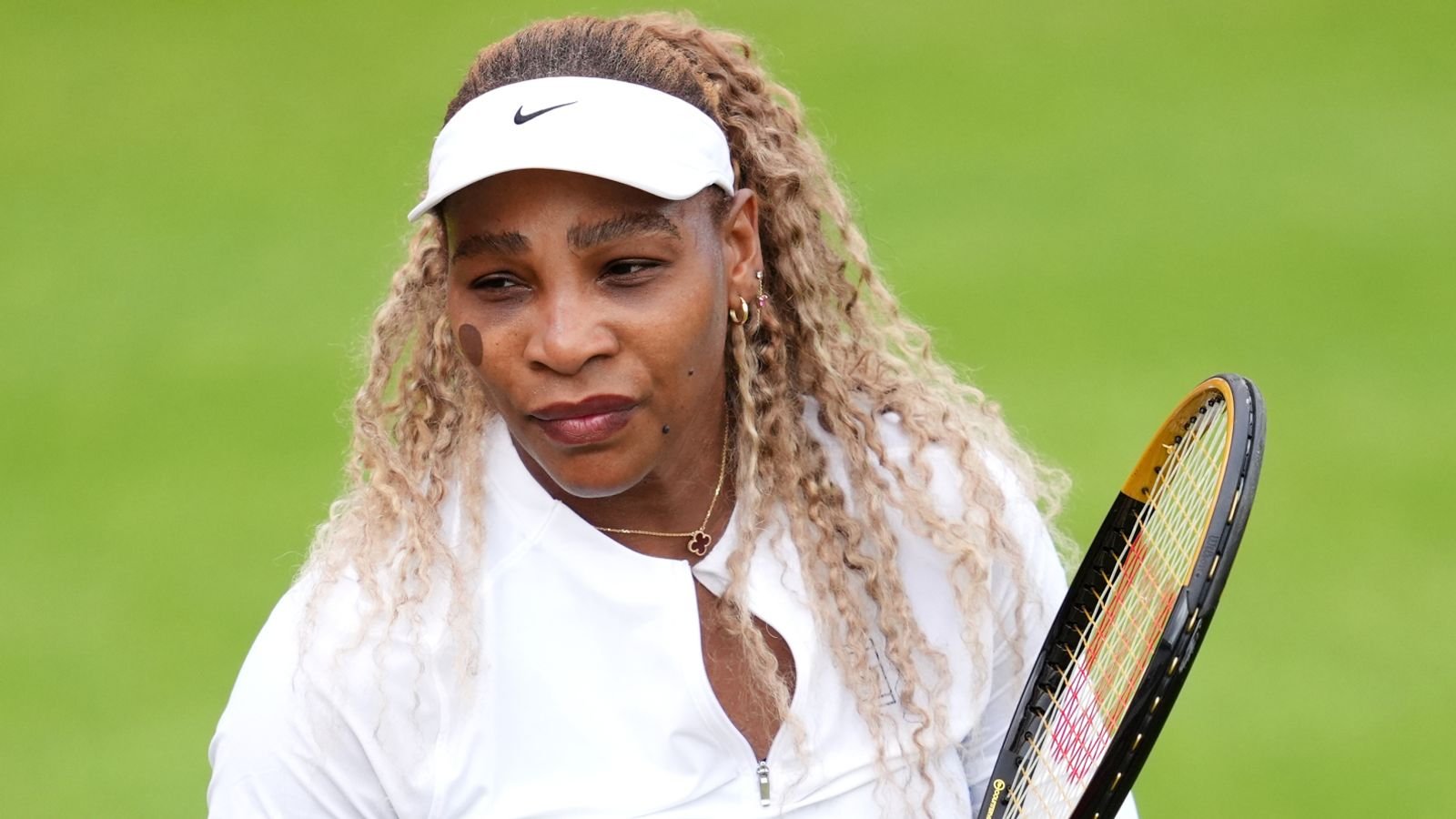 Serena Williams of the USA at The Queen's Club, London. Picture date: Sunday June 7, 2026.