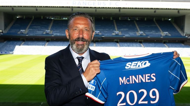 Derek McInnes has signed a three-year contract with Rangers 