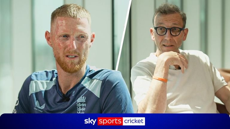 Ben Stokes with Michael Atherton