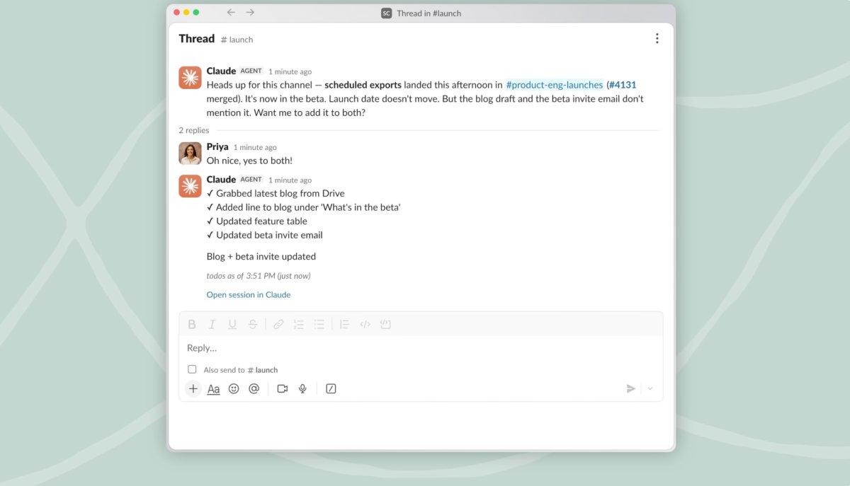 Anthropic's Claude Tag gets to know your business, one Slack message at a time