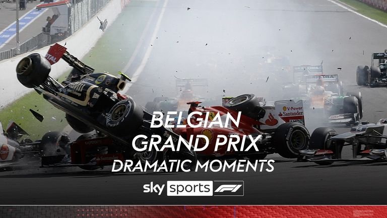 Look back at some of the most dramatic moments over the years at the Belgian Grand Prix.