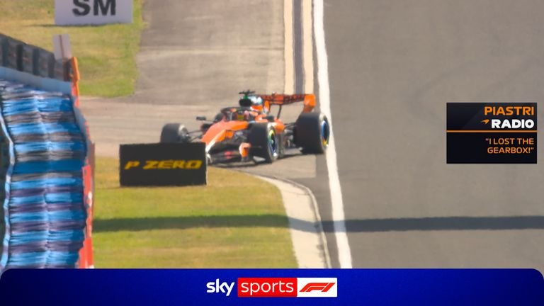 Piastri out of the race!