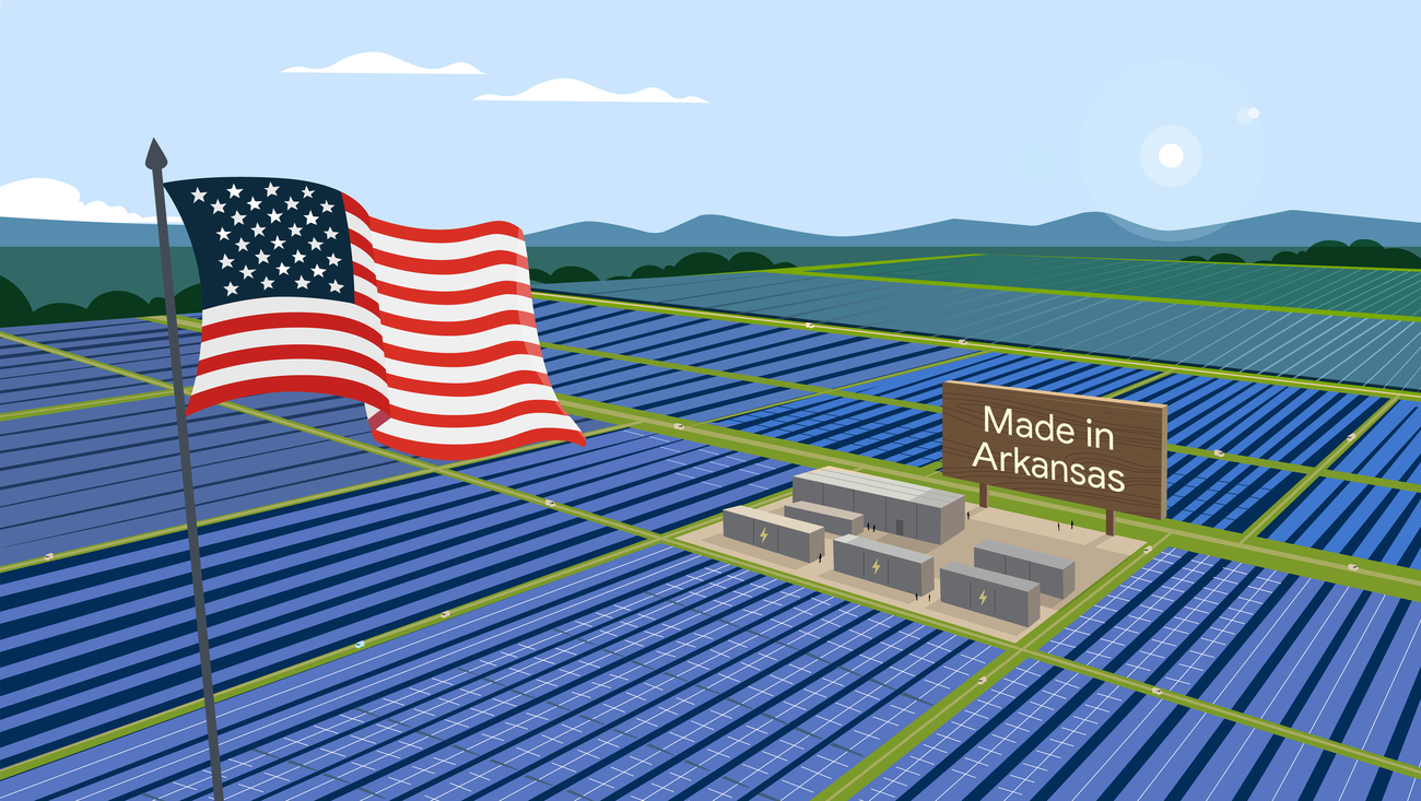 Google is partnering with the Steel River Energy Center in Arkansas